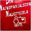 balon foliowy dla najwspanialszego nauczyciela czerwony 18 hrt