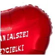 balon foliowy dla najwspanialszej nauczycielki czerwony 18 hrt