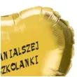 balon foliowy dla najwspanialszej przedszkolanki zloty 18 hrt