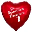balon foliowy dla najwspanialszej wychowawczyni czerwony 18 hrt
