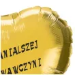 balon foliowy dla najwspanialszej wychowawczyni zloty 18 hrt