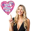 balon foliowy dzien matki happy mothers day kolorowe serca amscan 18 hrt