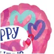 balon foliowy dzien matki happy mothers day kolorowe serca amscan 18 hrt