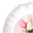 balon foliowy dzien matki mama i tulipany bialy 18 rnd