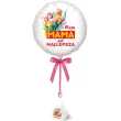 balon foliowy dzien matki mama najlepsza bialy 18 rnd