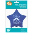 balon foliowy dzien ojca best dad ever niebieski godan 19 str