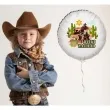 balon foliowy dziki zachod kowboj bialy 18 rnd