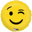 balon foliowy emoji oczko zolty betallic 18 rnd