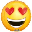 balon foliowy emotikon zakochany zolty amscan 17 rnd