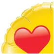 balon foliowy emotka z serduszkami zolty qualatex 28 rnd