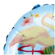 balon foliowy flamingi w kwiatach blekitny oem 18 rnd