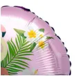 balon foliowy flamingi w kwiatach fioletowy jasny oem 18 rnd