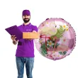 balon foliowy flamingi w kwiatach rozowy jasny oem 18 rnd