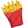 balon foliowy frytki amscan 28 shp