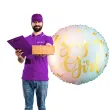 balon foliowy gender reveal boy or girl ombre partydeco 18 rnd