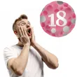 balon foliowy glossy 18 urodziny rozowy folat 17 rnd