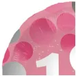 balon foliowy glossy 18 urodziny rozowy folat 17 rnd
