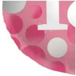 balon foliowy glossy 18 urodziny rozowy folat 17 rnd