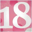 balon foliowy glossy 18 urodziny rozowy folat 17 rnd
