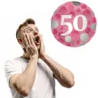 balon foliowy glossy 50 urodziny rozowy folat 17 rnd
