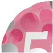 balon foliowy glossy 50 urodziny rozowy folat 17 rnd