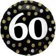 balon foliowy glossy 60 urodziny czarny folat 17 rnd