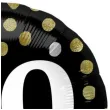 balon foliowy glossy 70 urodziny czarny folat 17 rnd