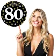 balon foliowy glossy 80 urodziny czarny folat 17 rnd