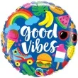 balon foliowy good vibes qualatex 18 rnd