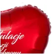balon foliowy gratulacje z okazji obrony magistra czerwony 18 hrt