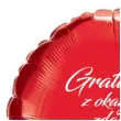 balon foliowy gratulacje z okazji zdania egzaminow czerwony 18 rnd