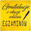 balon foliowy gratulacje z okazji zdania egzaminow zloty 18 rnd