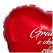 balon foliowy gratulacje z okazji zdania matury czerwony 18 hrt