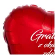 balon foliowy gratulacje z okazji zdania prawka czerwony 18 hrt