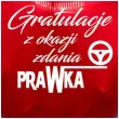 balon foliowy gratulacje z okazji zdania prawka czerwony 18 hrt