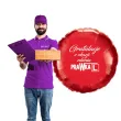 balon foliowy gratulacje z okazji zdania prawka czerwony 18 rnd