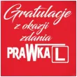 balon foliowy gratulacje z okazji zdania prawka czerwony 18 rnd