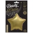 balon foliowy gwiazda beauty and charm zloty godan 19 str