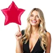 balon foliowy gwiazda czerwony qualatex 20 str