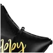 balon foliowy gwiazda happy birthday czarny partydeco 18 5 str