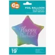 balon foliowy gwiazda happy birthday gradient zloty godan 19 str
