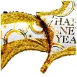 balon foliowy gwiazda happy new year zloty jix 34 str