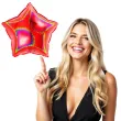balon foliowy gwiazda holo czerwony grabo 18 str