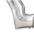 balon foliowy gwiazda jumbo srebrny flexmetal 37 str