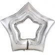 balon foliowy gwiazda jumbo srebrny flexmetal 37 str