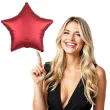 balon foliowy gwiazda satynowa czerwony amscan 17 str