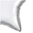 balon foliowy gwiazda srebrny chrom qualatex 20 str