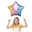 balon foliowy gwiazda sto lat teczowy partydeco 18 5 str