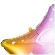 balon foliowy gwiazda sto lat teczowy partydeco 18 5 str