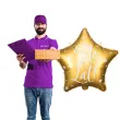 balon foliowy gwiazda sto lat zloty partydeco 18 5 str